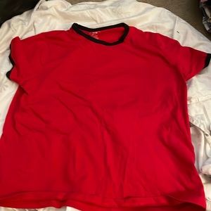 Plain red tee